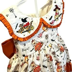 Oh Shana Handmade Dress Sz. 4
Halloween Tigger & Pooh Embroidery w/ Bloomers